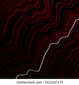 Dark Red vector layout with curved lines. A completely new colorful illustration in simple style. A new texture for your  ad, booklets, leaflets.