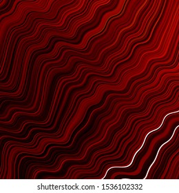 Dark Red vector layout with curved lines. A circumflex abstract illustration with gradient. New composition for your brand book.