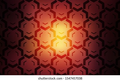 Dark Red vector layout with curved lines. Modern gradient abstract illustration with bandy lines. Brand new design for your ads, poster, banner.