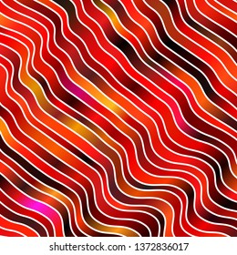 Dark Red vector layout with curves. Colorful illustration, which consists of curves. Pattern for busines booklets, leaflets