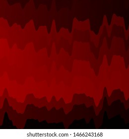 Dark Red vector layout with curves. Abstract illustration with bandy gradient lines. Pattern for booklets, leaflets.