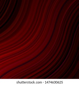 Dark Red vector layout with curves. Bright sample with colorful bent lines, shapes. Pattern for websites, landing pages.