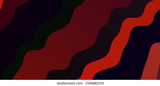 Dark Red vector layout with curves. Colorful geometric sample with gradient curves.  Pattern for websites, landing pages.