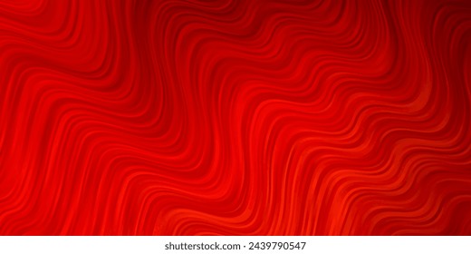 Dark Red vector layout with curves. Illustration in halftone style with gradient curves. Best design for your posters, banners.