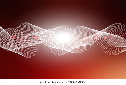 Dark Red vector layout with festival confetti. Confetti on blurred abstract background with colorful gradient. The template can be used as a background for postcards.