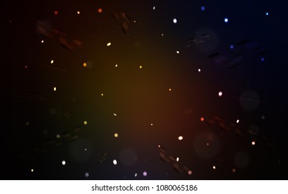 Dark Red vector layout with festival confetti. Blurred decorative design in anniversary style with confetti. The pattern can be used for carnival, festival leaflets.