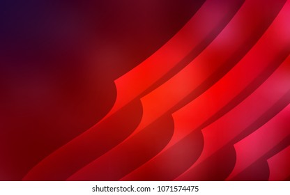 Dark Red vector layout with flat lines. Decorative shining illustration with lines on abstract template. Pattern for your busines websites.