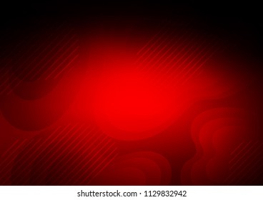 Dark Red vector layout with flat lines. Glitter abstract illustration with colored sticks. Best design for your ad, poster, banner.
