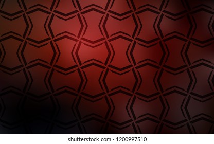 Dark Red vector layout with flat lines. Lines on blurred abstract background with gradient. The pattern for ad, booklets, leaflets.