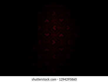 Dark Red vector layout with flat lines. Decorative shining illustration with lines on abstract template. Pattern for websites, landing pages.
