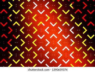 Dark Red vector layout with flat lines. Glitter abstract illustration with colored sticks. The pattern can be used for websites.