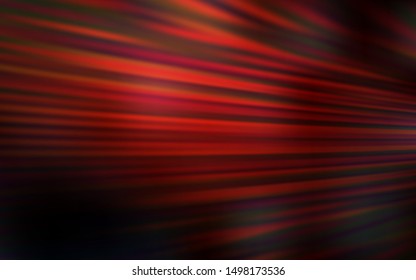 Dark Red vector layout with flat lines. Lines on blurred abstract background with gradient. Best design for your ad, poster, banner.