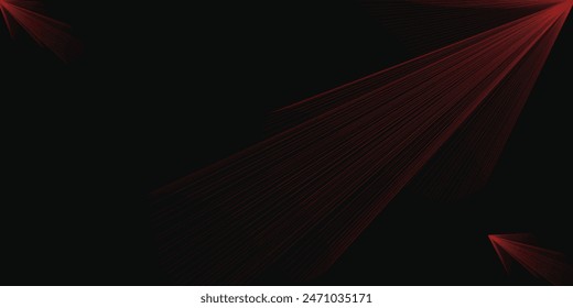 Dark Red vector layout with flat lines. Decorative shining illustration with lines on abstract template.