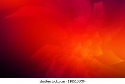 Dark Red vector layout with hexagonal shapes. Abstract illustration with colorful hexagons. New design for website's poster, banner.