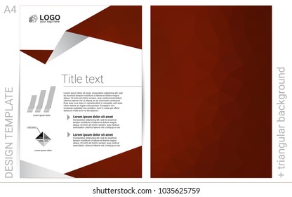 Dark Red vector  layout for Leaflets. Glitter abstract design concept with text box. The pattern can be used for any ad, booklets.