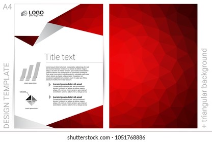 Dark Red vector  layout for Leaflets. Modern abstract design concept with colorful gradient. Beautiful design for cover of notepads.