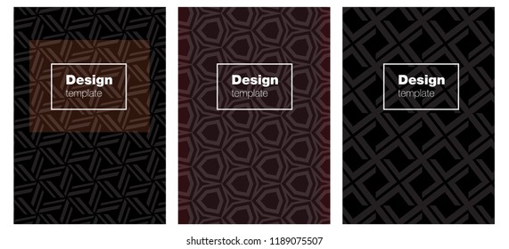 Dark Red vector layout for Leaflets. Web interface on abstract background with colorful gradient. Pattern for business books, journals.