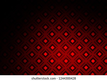 Dark Red vector layout with lines, rectangle. Colorful decorative design in simple style with lines, rhombuses. Smart design for your business advert.