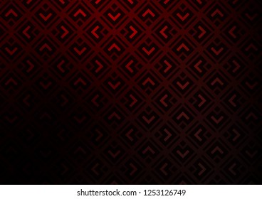 Dark Red vector layout with lines, rectangle. Colorful lines, squares on abstract background with gradient. Pattern for business booklets, leaflets.