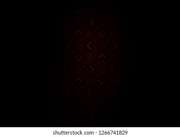 Dark Red vector layout with lines, rectangle. Colorful lines, squares on abstract background with gradient. Backdrop for TV commercials.
