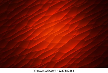 Dark Red vector layout with lines, triangles. Illustration with set of colorful triangles. Pattern for busines ad, booklets, leaflets
