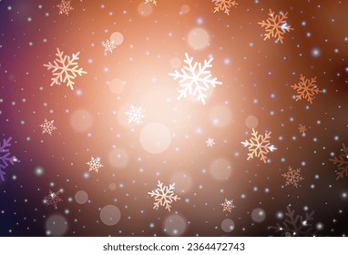 Dark Red vector layout in New Year style. Colorful illustration with Christmas simbols and signs. Smart design for promotion of university.