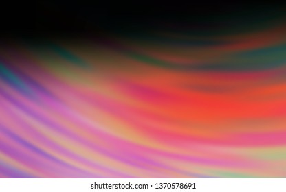 Dark Red vector layout with wry lines. A shining illustration, which consists of curved lines. Abstract design for your web site.