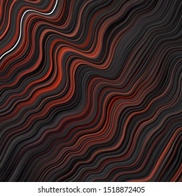 Dark Red vector layout with wry lines. Gradient illustration in simple style with bows. Pattern for busines booklets, leaflets