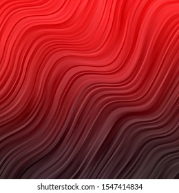 Dark Red vector layout with wry lines. Brand new colorful illustration with bent lines. Template for your UI design.