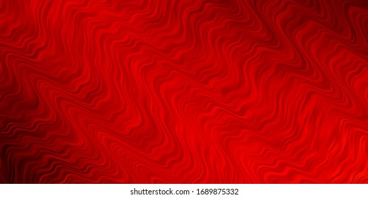 Dark Red vector layout with wry lines. Colorful geometric sample with gradient curves.  Pattern for websites, landing pages.