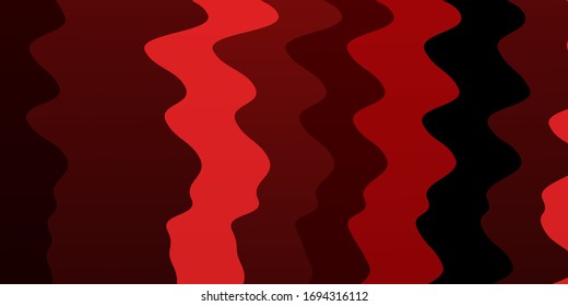 Dark Red vector layout with wry lines. Brand new colorful illustration with bent lines. Template for your UI design.