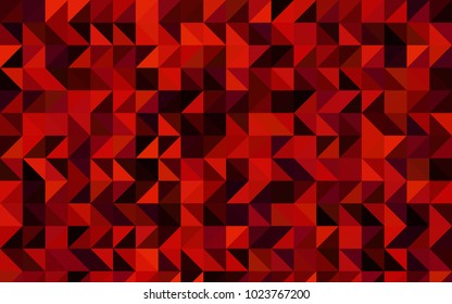 Dark Red vector low poly template. Creative geometric illustration in Origami style with gradient. Triangular pattern for your business design.