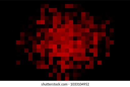 Dark Red vector low poly background. A sample with a polygonal design. Illustration in polygonal style with repeating squares