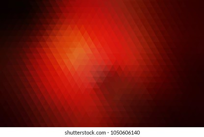 Dark Red vector low poly background. Creative geometric illustration in Origami style with gradient. The completely new template can be used for your brand book.