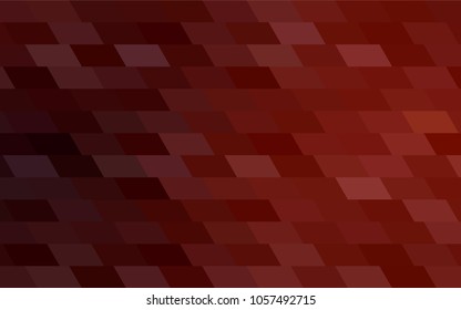Dark Red vector low poly background. A sample with a polygonal design. Illustration in polygonal style with repeating squares