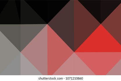 Dark Red vector low poly texture. Geometric illustration in Origami style with gradient.  That pattern can be used as a part of a brand book.