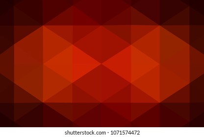 Dark Red vector low poly layout. Creative illustration in halftone style with gradient. The best triangular design for your business.