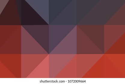 Dark Red vector low poly texture. Shining colored illustration in a new style. Textured pattern can be used for background.