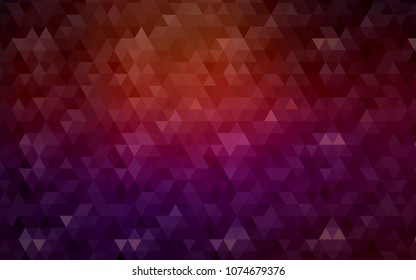 Dark Red vector low poly template. A completely new color illustration in a vague style. Brand-new style for your business design.