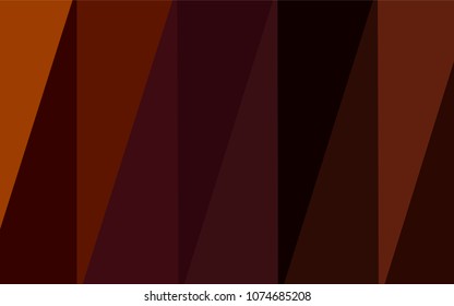 Dark Red vector low poly cover. Polygonal abstract illustration with gradient. Textured pattern can be used for background.