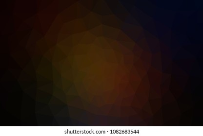 Dark Red vector low poly cover. Colorful abstract illustration with triangles. A new texture for your web site.