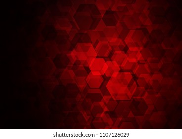 Dark Red vector low poly pattern. Brand new colored illustration in blurry style with gradient. The polygonal design can be used for your web site.