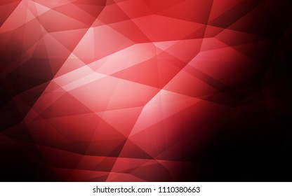 Dark Red vector low poly layout. Elegant bright polygonal illustration with gradient. Polygonal design for your web site.