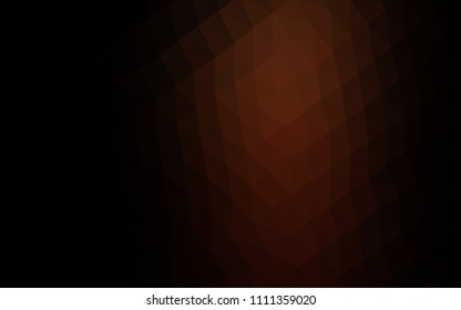 Dark Red vector low poly cover. Glitter abstract illustration with an elegant design. Brand new style for your business design.