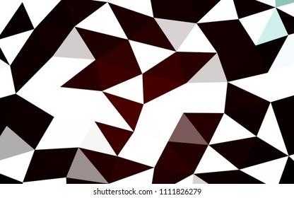 Dark Red vector low poly low poly. Brand new colored illustration in blurry style with gradient. The elegant pattern can be used as part of a brand book.