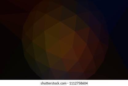 Dark Red vector low poly layout with a diamond. Polygonal abstract illustration with gradient. Template for cell phone's backgrounds.