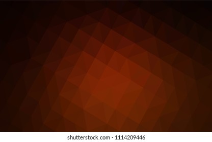 Dark Red vector low poly cover. Geometric illustration in Origami style with gradient.  A completely new design for your leaflet.
