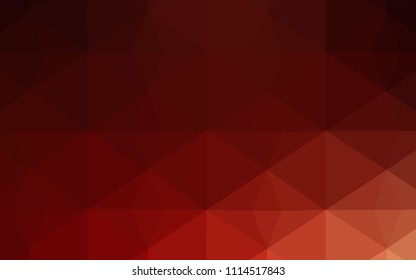 Dark Red vector low poly layout. Colorful illustration in abstract style with triangles. Brand new design for your business.