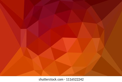 Dark Red vector low poly layout with a diamond. Polygonal abstract illustration with gradient. Brand new design for your business.