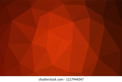 Dark Red vector low poly layout. Creative geometric illustration in Origami style with gradient. Brand-new style for your business design.